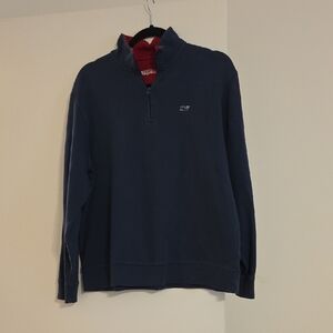 Vineyard Vines Men's Dark Blue Zip-Up Sweater